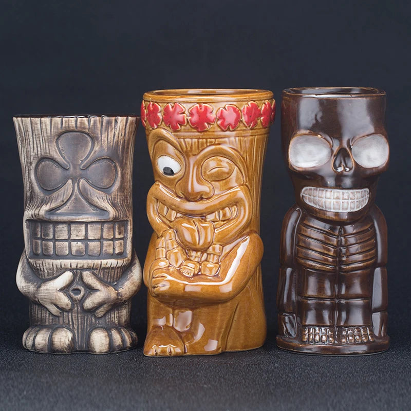 Hawaii Ceramic Tiki Mugs
