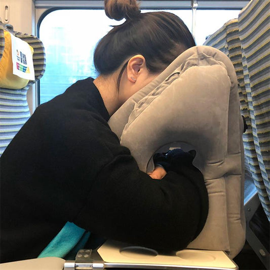 Inflatable Travel Air Pillow for Sleeping to Avoid Neck and Shoulder Pain