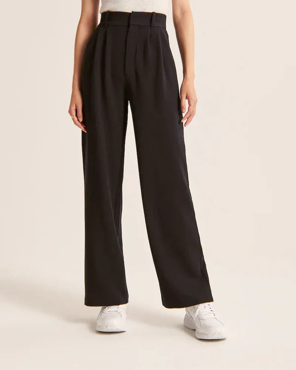 Light Wide-Leg Modern Tailored Pants