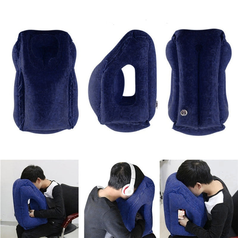 Inflatable Travel Air Pillow for Sleeping to Avoid Neck and Shoulder Pain
