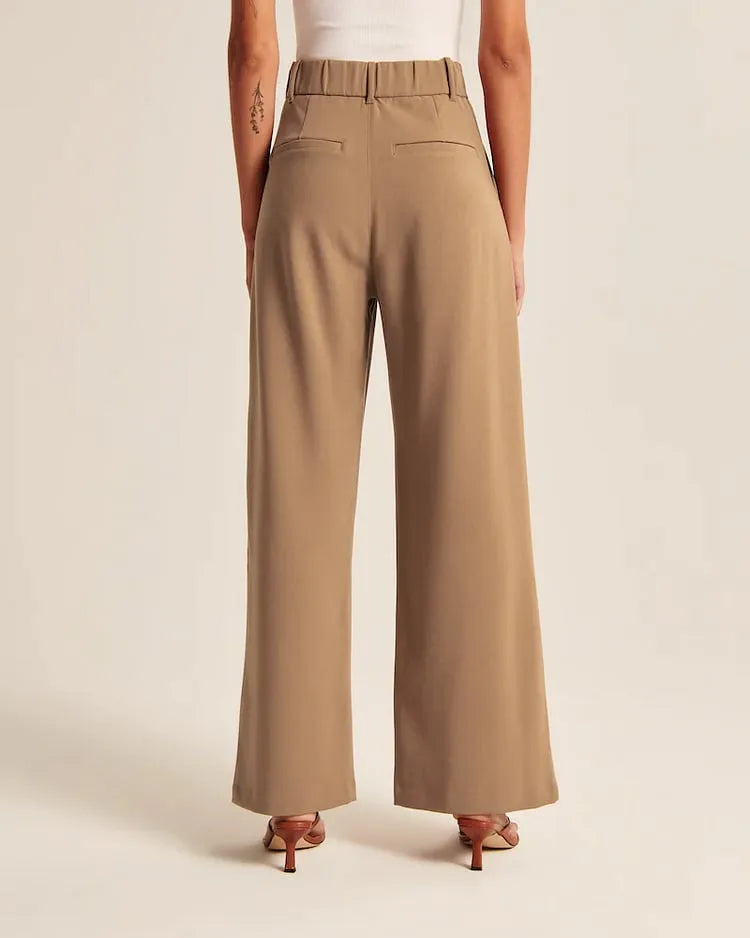 Light Wide-Leg Modern Tailored Pants